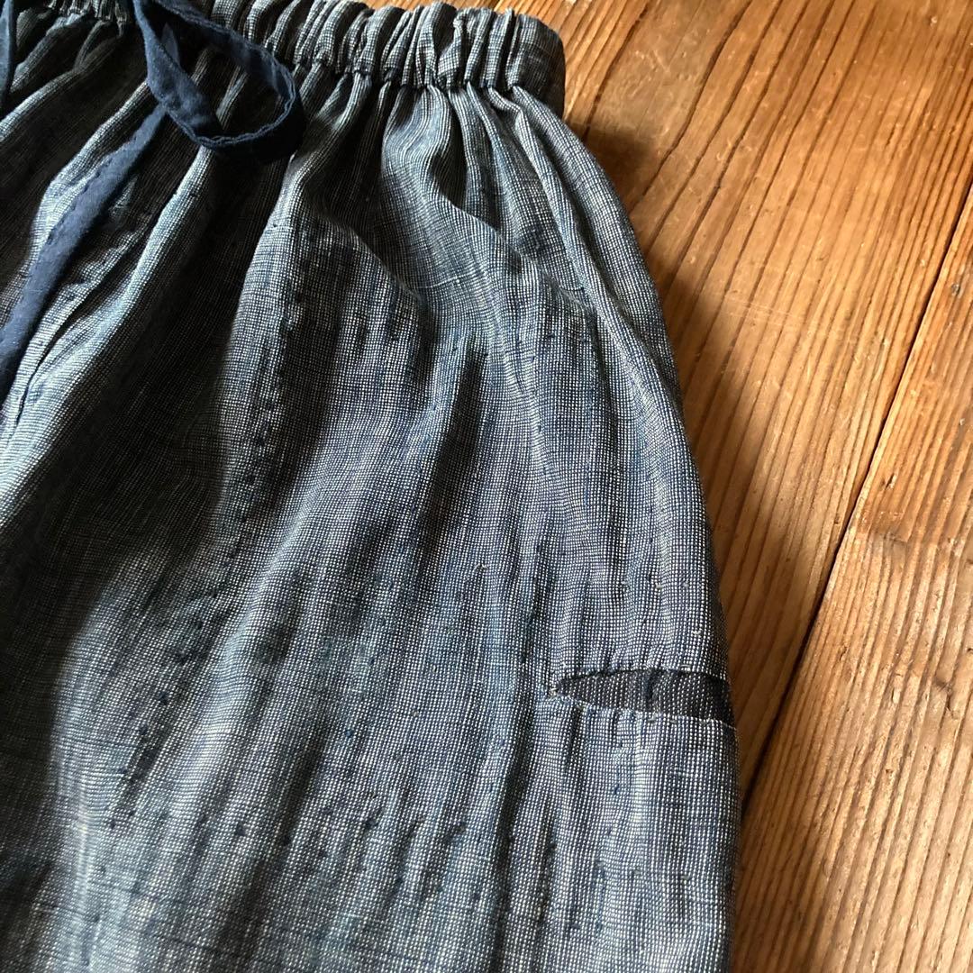 古布 布団皮 襤褸 BORO 木綿 ピエロもんぺ サルエル モンキーパンツ