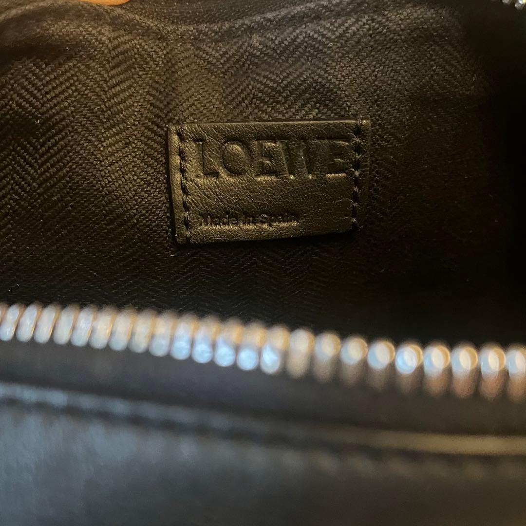 LOEWE ハンモックホーボーバッグミニブラック