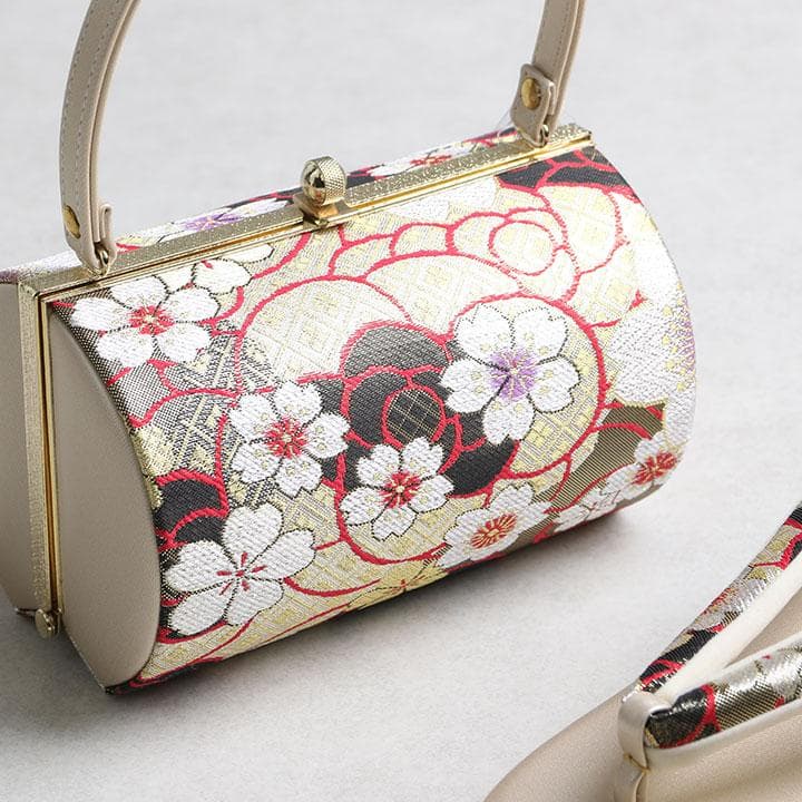 【新品】草履バッグセット　小花柄 振袖用 草履26cm(LL) 00104