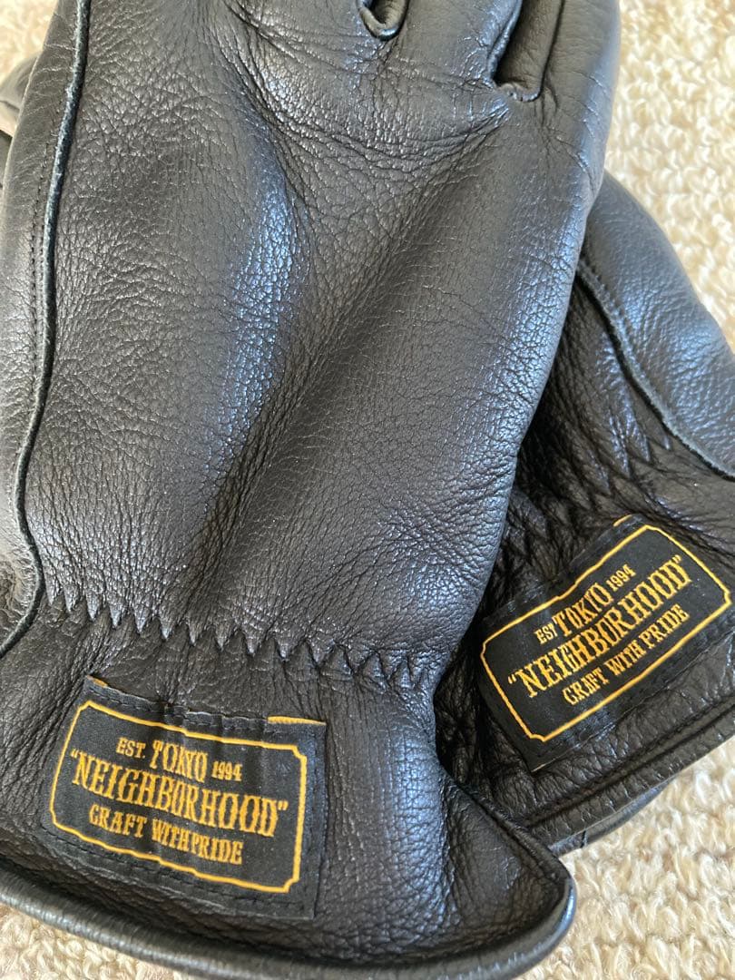 ネイバーフッド neighborhood グローブ 鹿革 バイク ハーレー
