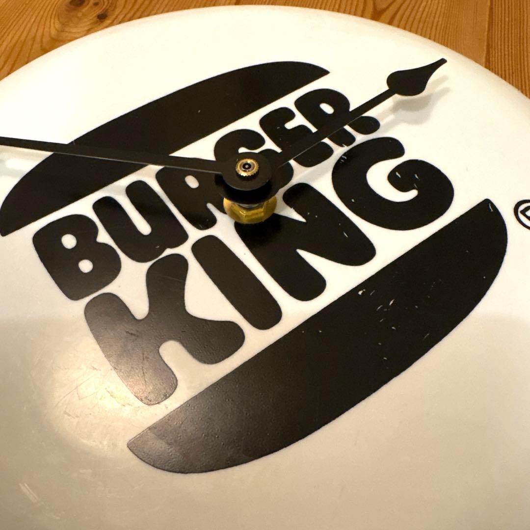70s バーガーキング　旧ロゴ　フリズビークロック　時計　アメトイ