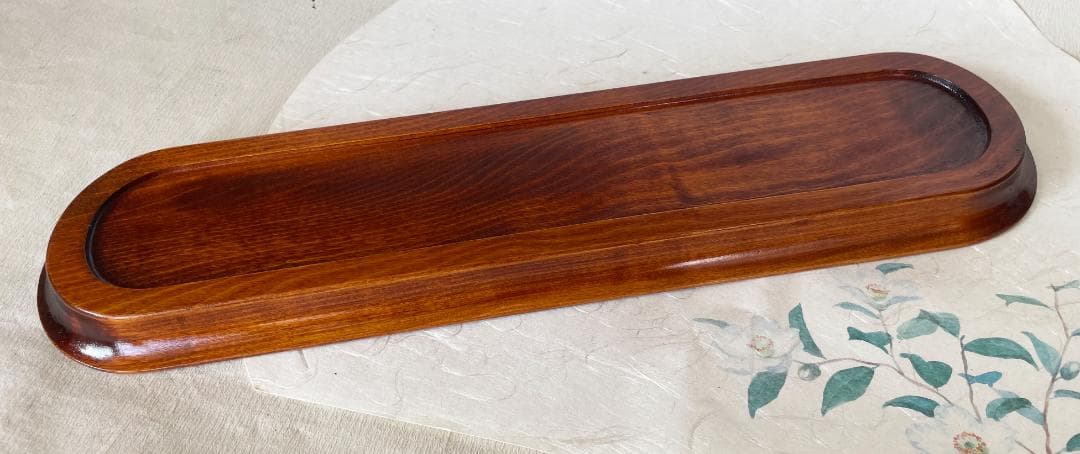 お盆トレー 長盆 すり漆一文字盆 本漆塗り 国産 木製 香川漆器 讃岐漆器 漆器