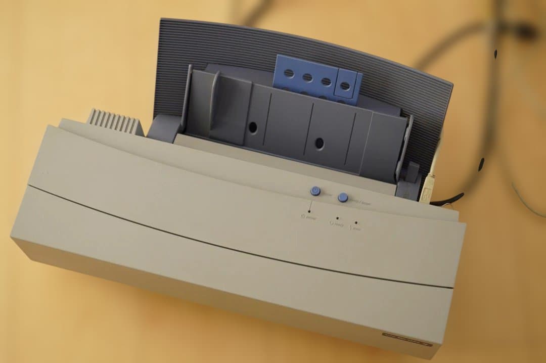 MD-5500 アルプス プリンター インクリボンカートリッジ付き ジャンク