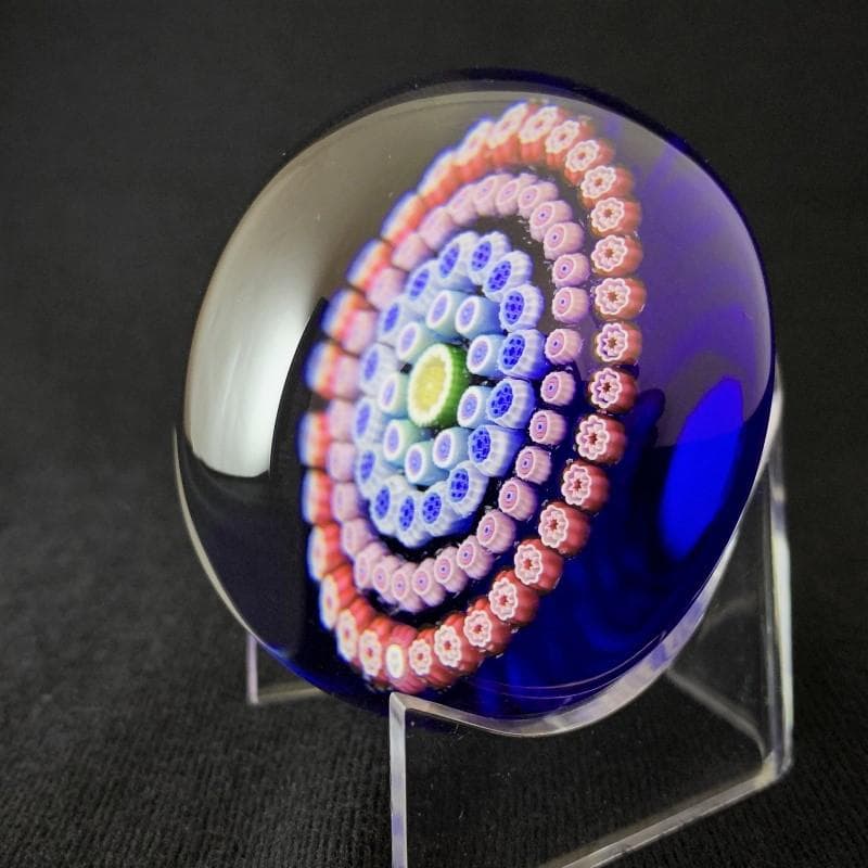 1992 ミッドナイトブルー BACCARAT クリスタル ペーパーウェイト