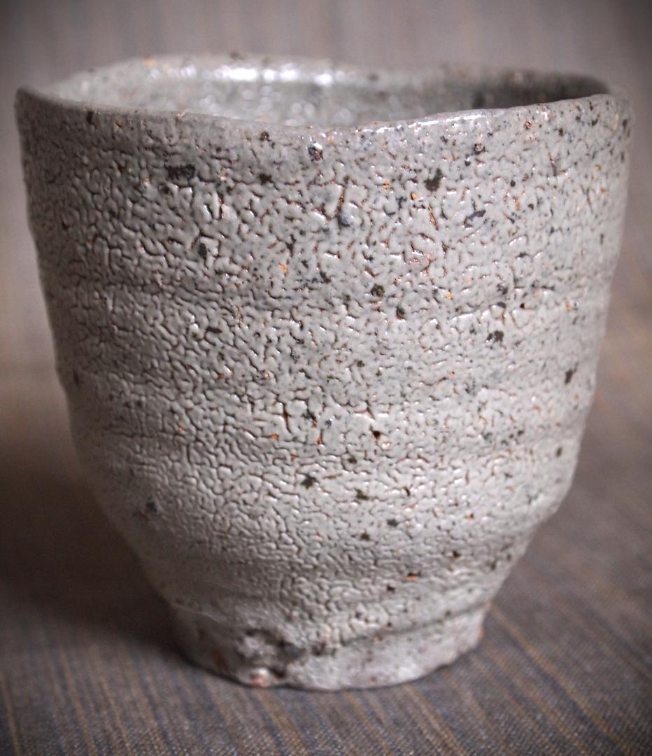 希少作★中川自然坊★絵唐津【窯変】焼酎杯★☆共箱・栞