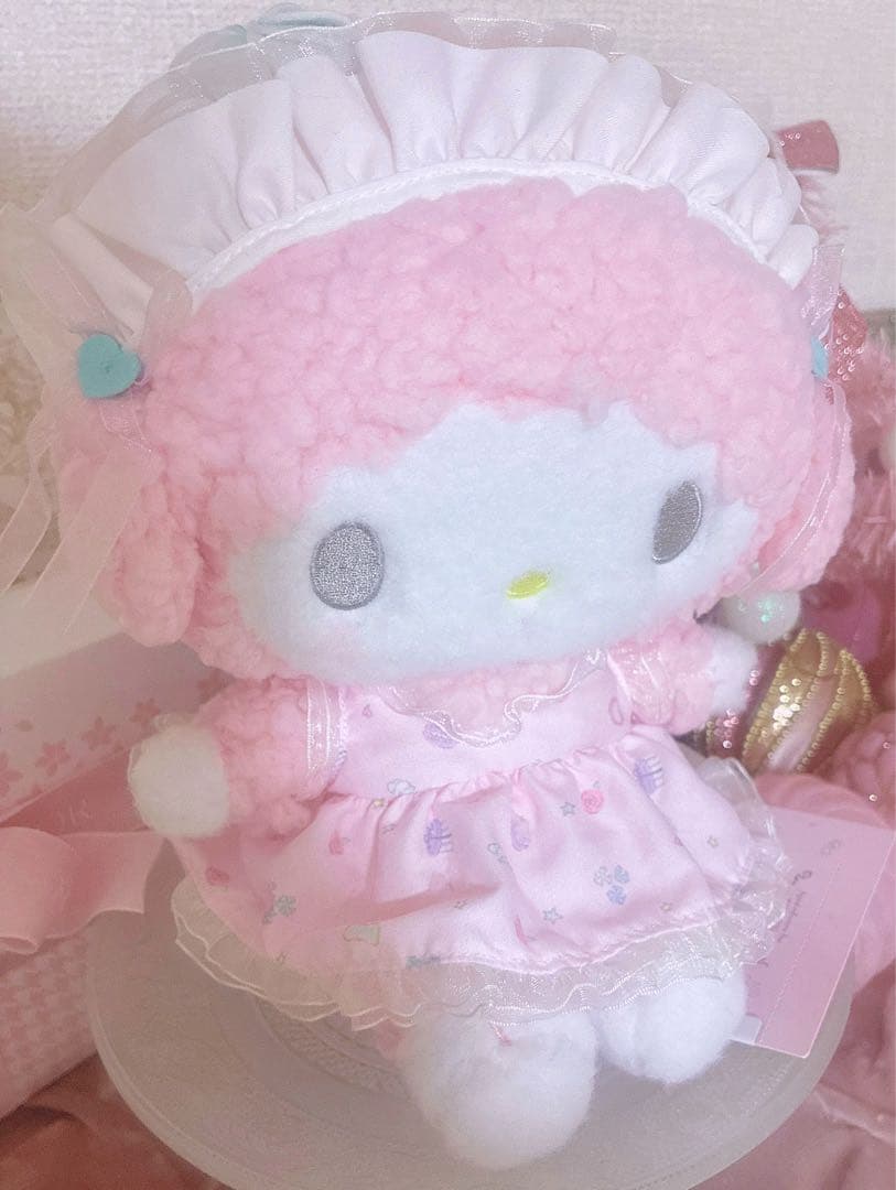 希少♡激レア♡サンリオ♡ピアノちゃん♡メレンゲ♡ぬいぐるみ♡ピンク♡sanrio