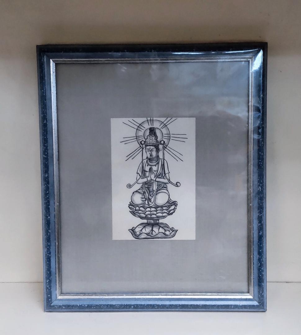 仏像 線画 アート