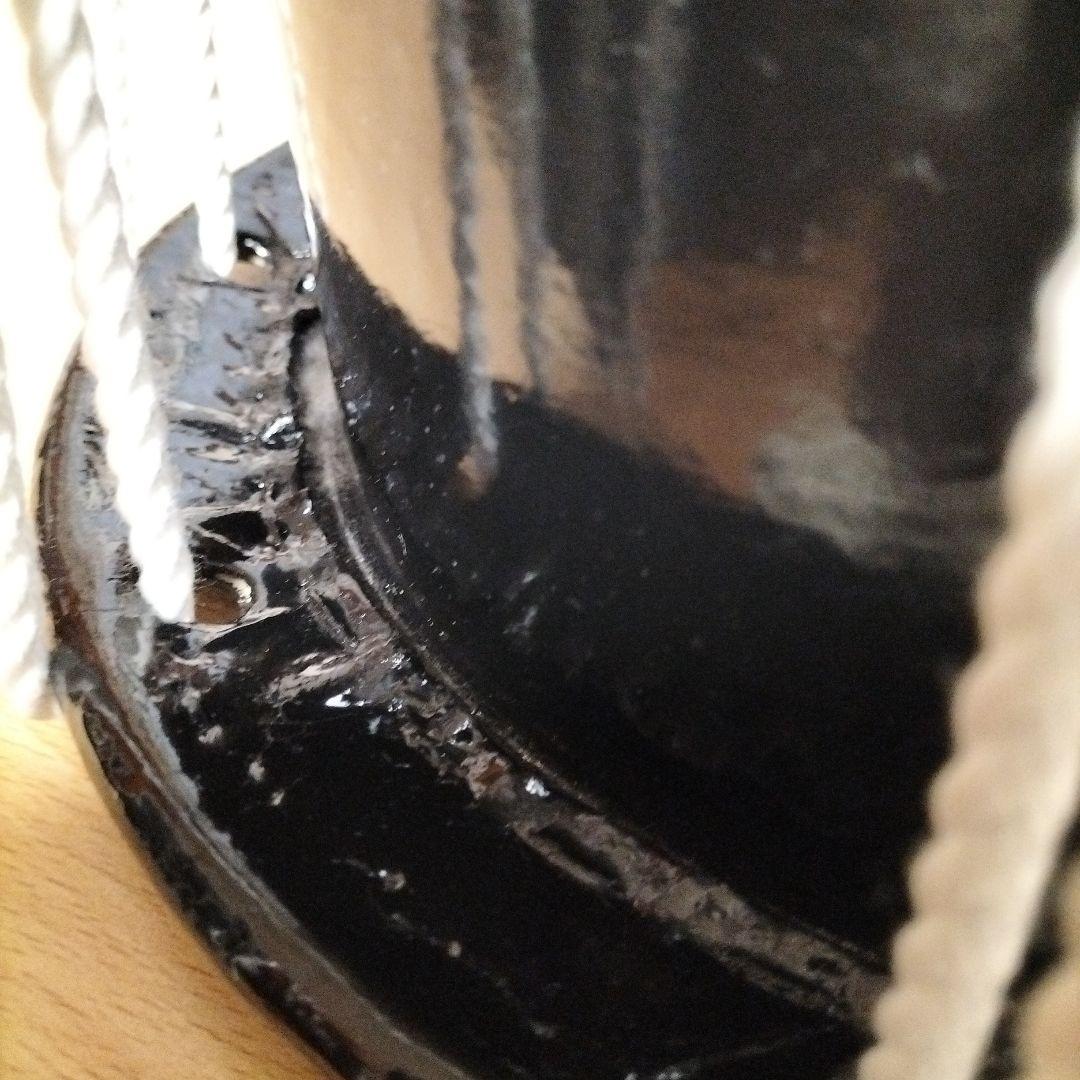 担ぎ太鼓　　和太鼓 　天然皮革　ストラップ付き　中古品⑩