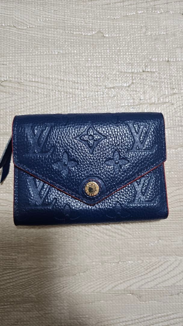 Louis Vuitton ネイビー 三つ折り財布