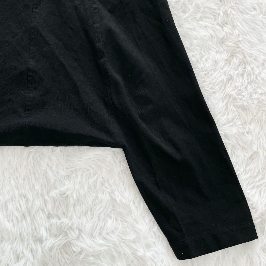 コムデギャルソン　サルエルパンツ・ロング・ペンギン・製品染め・エステルギャバ