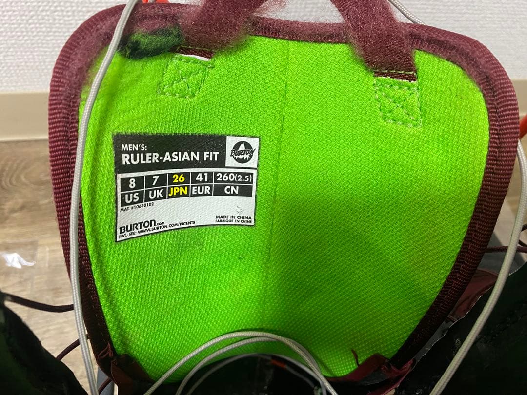 BURTON RULER ASIAN-FITスノボブーツ　26cm