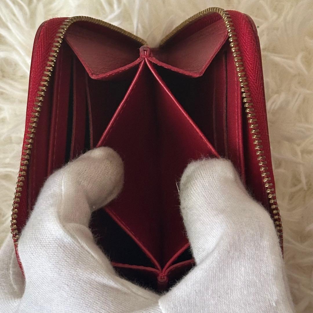 ✨️美品✨️ ルイヴィトン ヴェルニ モノグラム ケース 光沢 レザー 赤