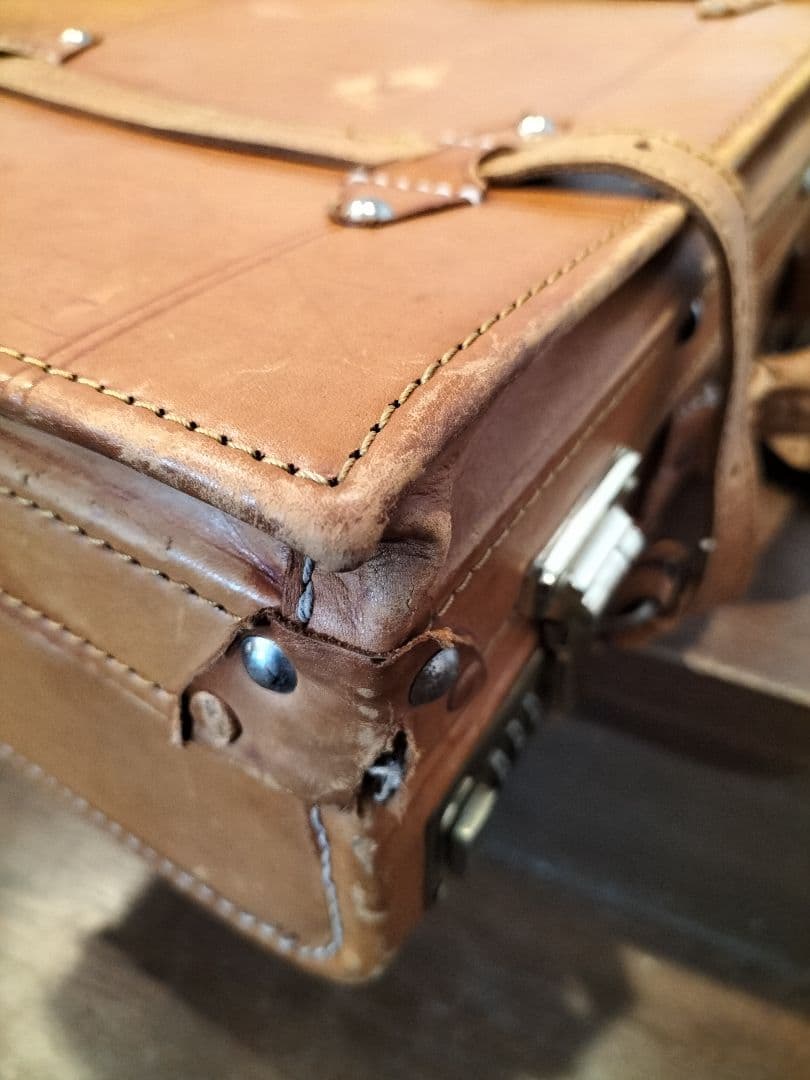 本革　レザー トランクケース 旅行カバン amie