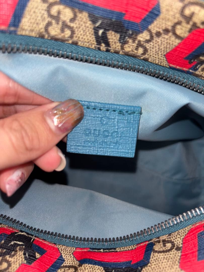 GUCCI ショルダーバッグ チルドレンズ GGプリント ウルフ オオカミ 犬