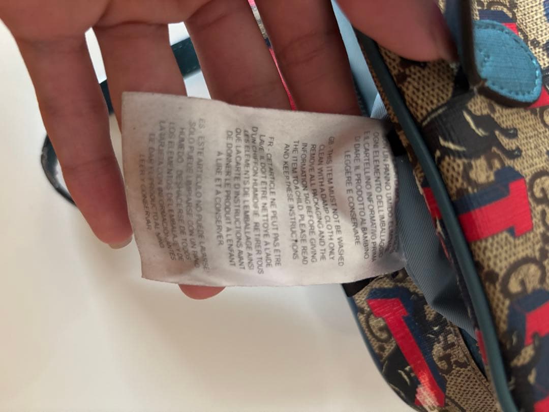 GUCCI ショルダーバッグ チルドレンズ GGプリント ウルフ オオカミ 犬