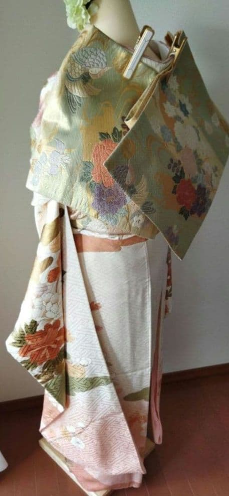 処分セール！1/18(日)まで！425.振袖7点セット 正絹　フルセット　成人式