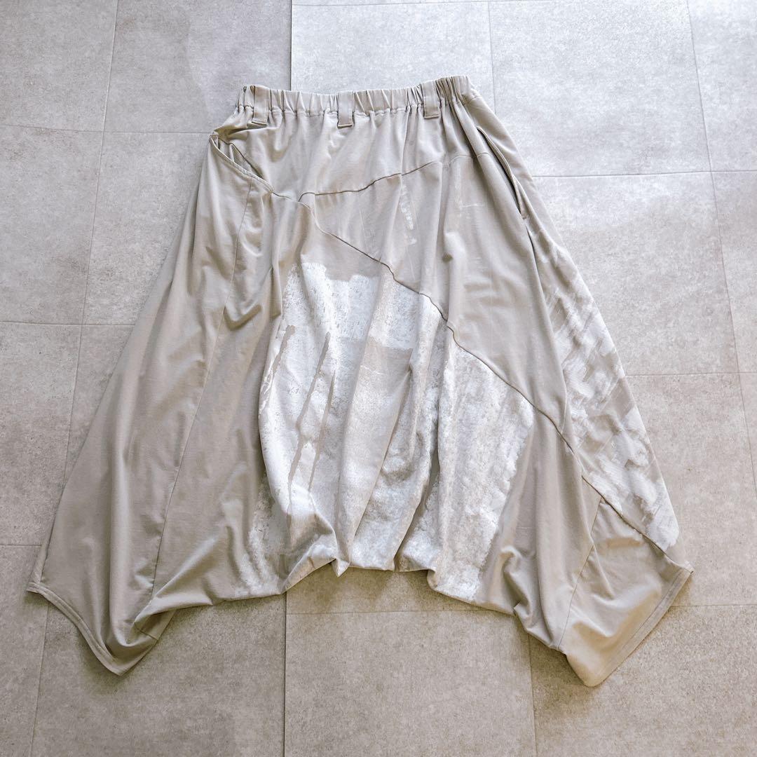 極美品✨萌 モユル サルエルパンツ アート柄 バルーン イージーパンツ ワイド