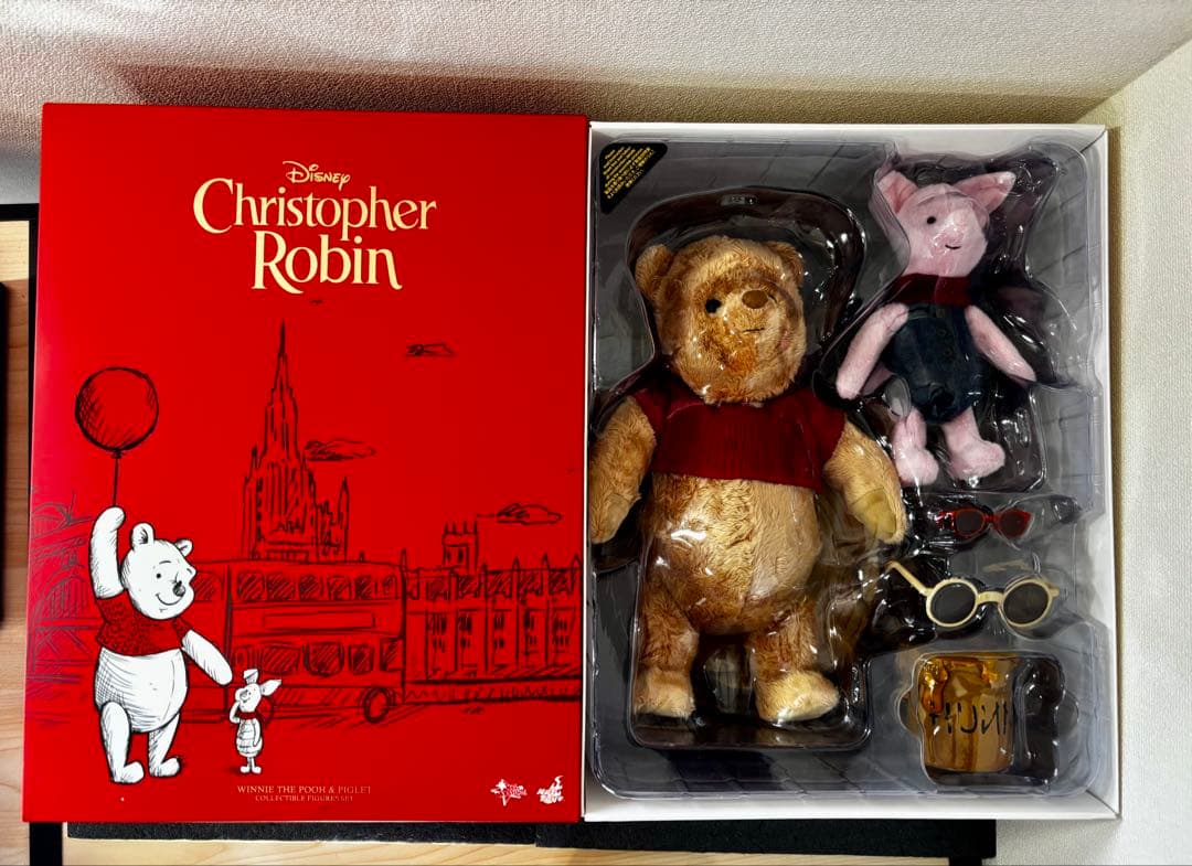 プーと大人になった僕　プー＆ピグレット　２体セット　ホットトイズ　フィギュア