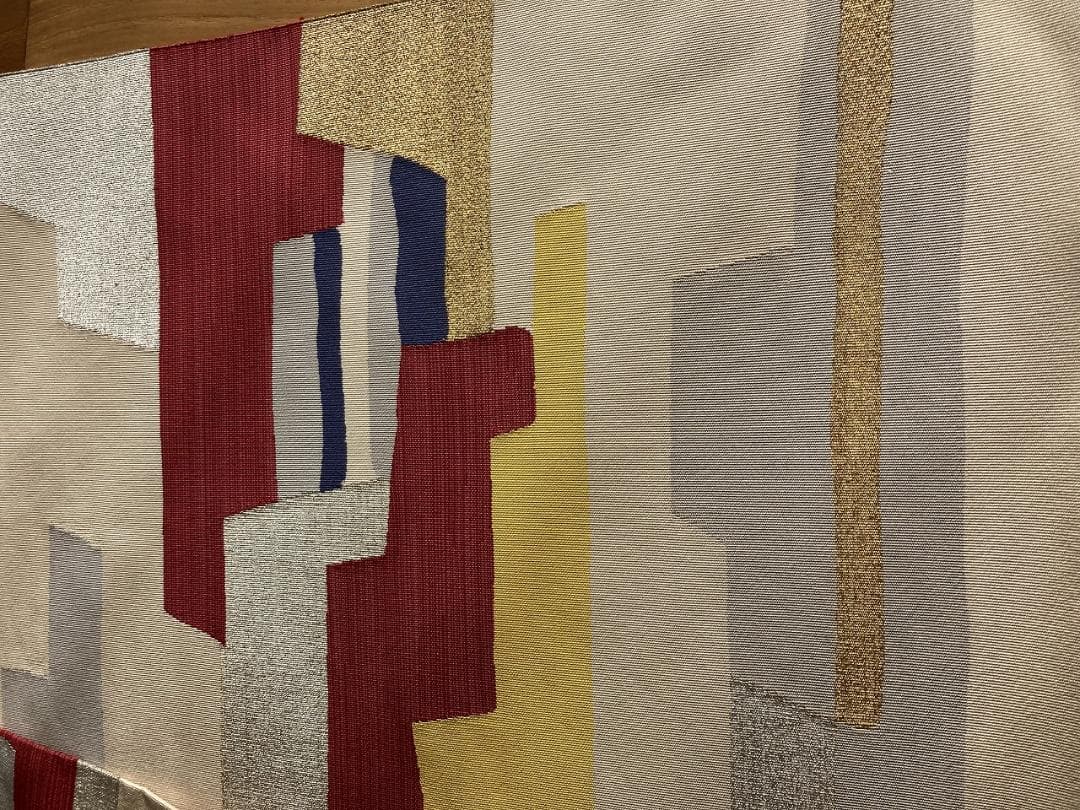 銀座 ちた和 帯 綴れ織り 名古屋帯　送料無料　赤　金　青　グレー