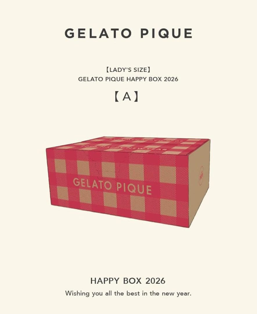 GELATO PIQUE HAPPY BOX 2026 レディース Aタイプ