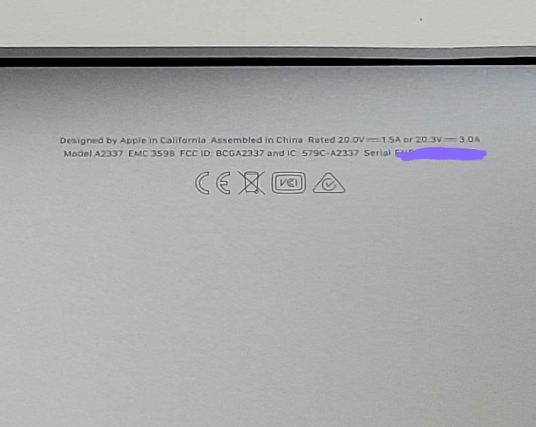 【美品箱付】M1 MacBook Air 2020 13インチ512GB軽快動作