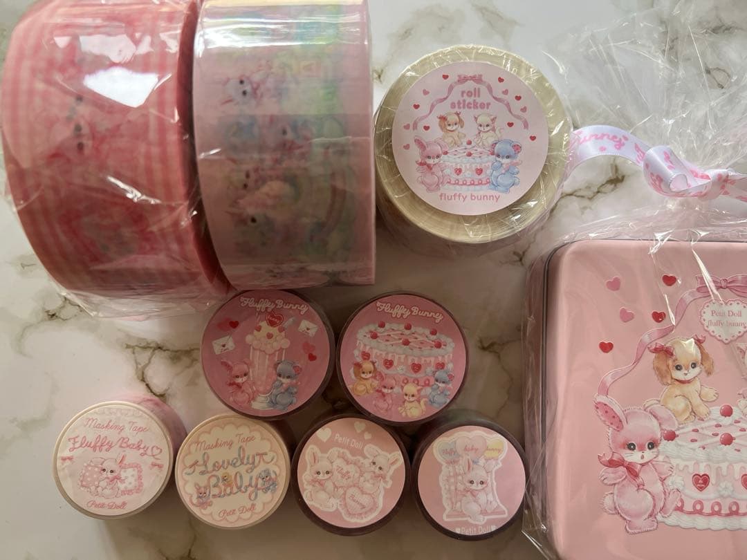 未使用品♡ ぺちか OPPテープ ロールシール PETテープ マステ まとめ売り