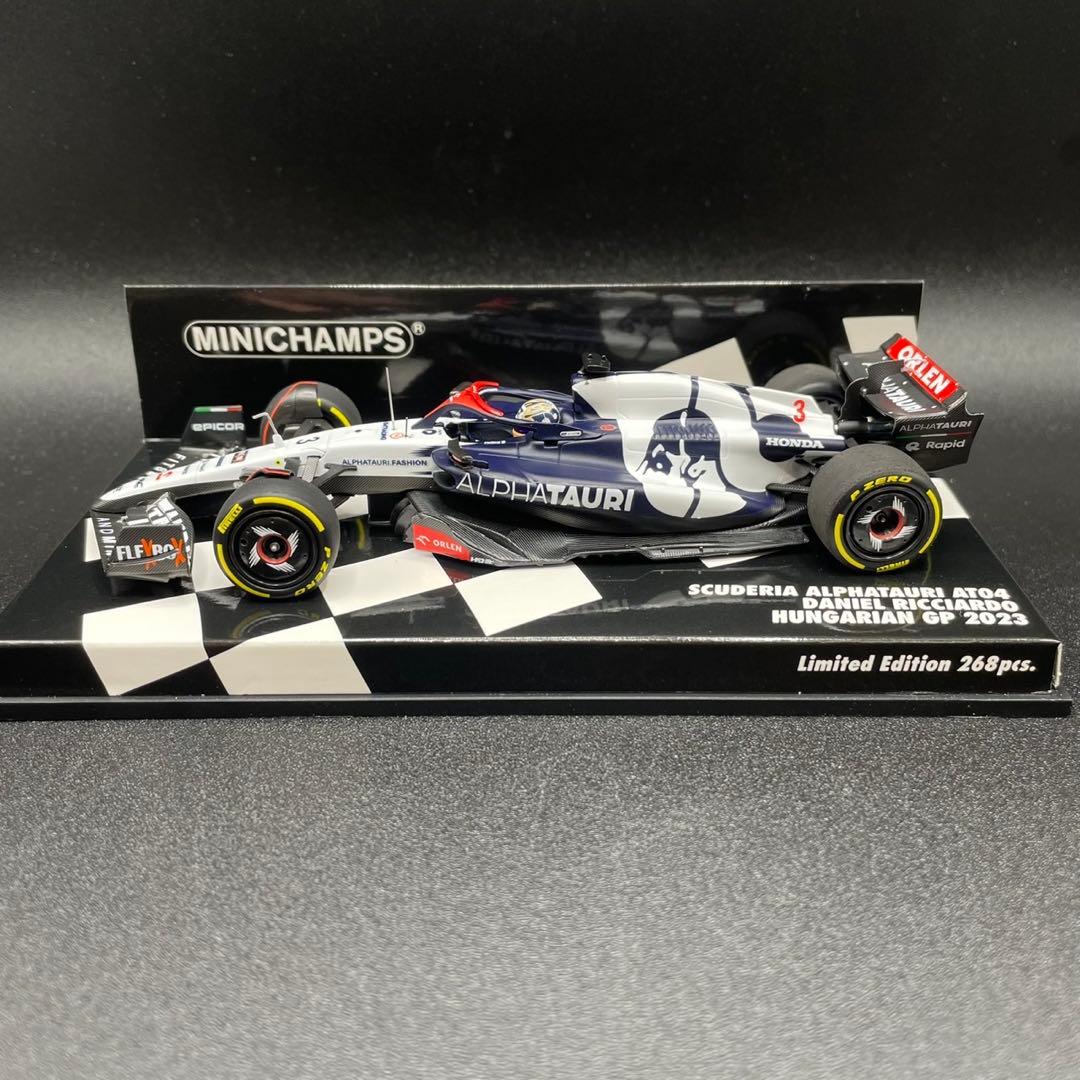 ミニチャンプス 1/43アルファタウリAT04ハンガリーGP 2023Dリカルド