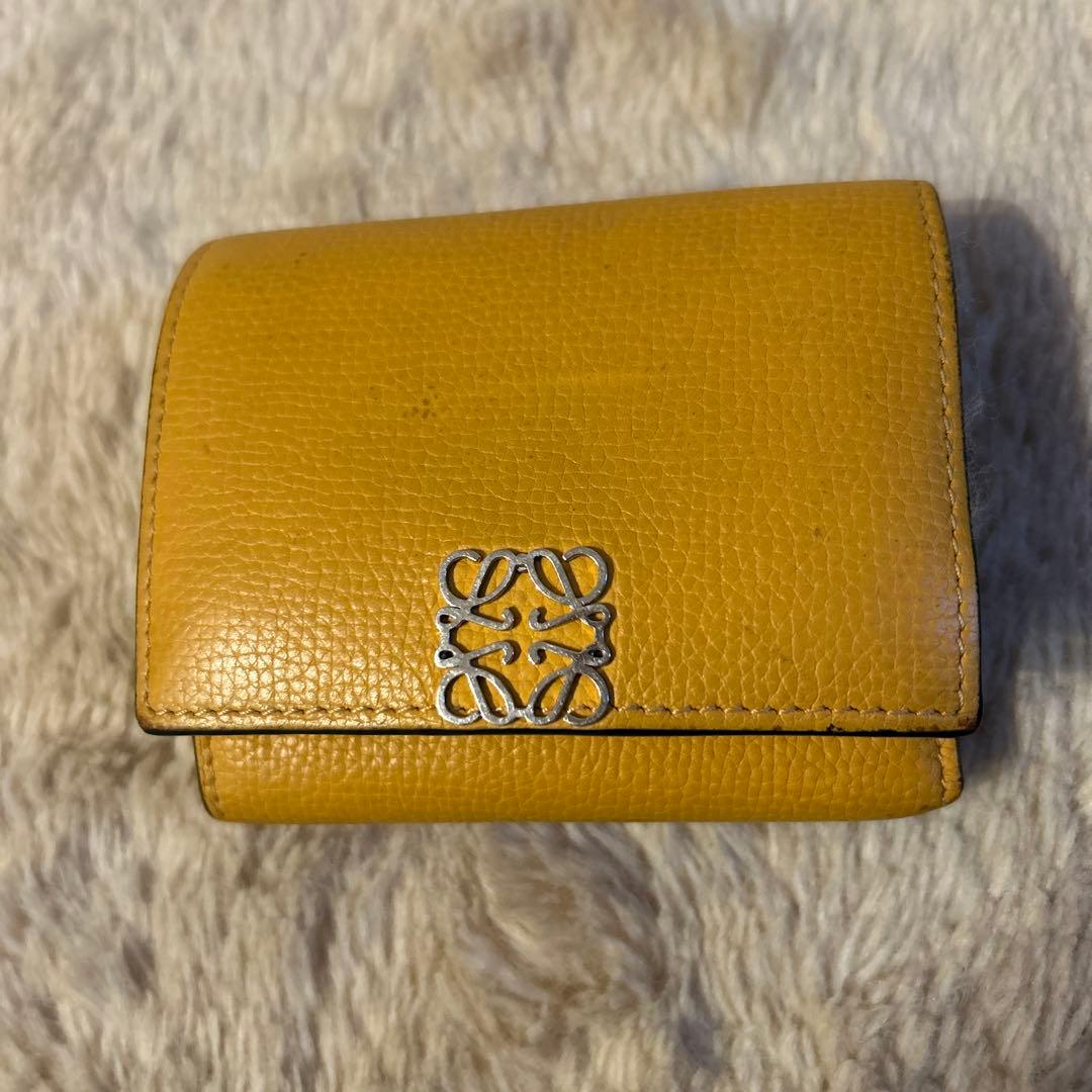 LOEWE イエロー 三つ折り財布