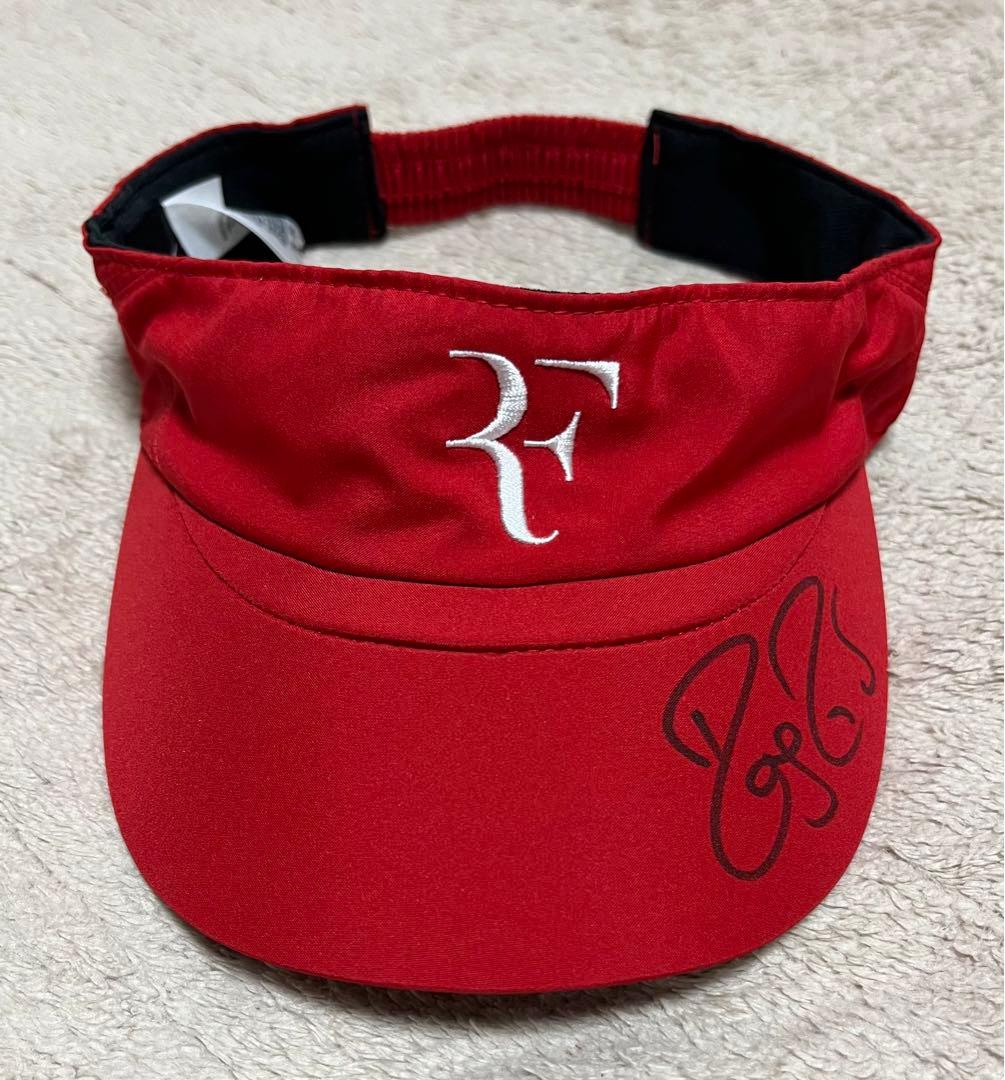 記念グッズ NIKE RF FOUNDATION AUTOGRAPH VISOR RED