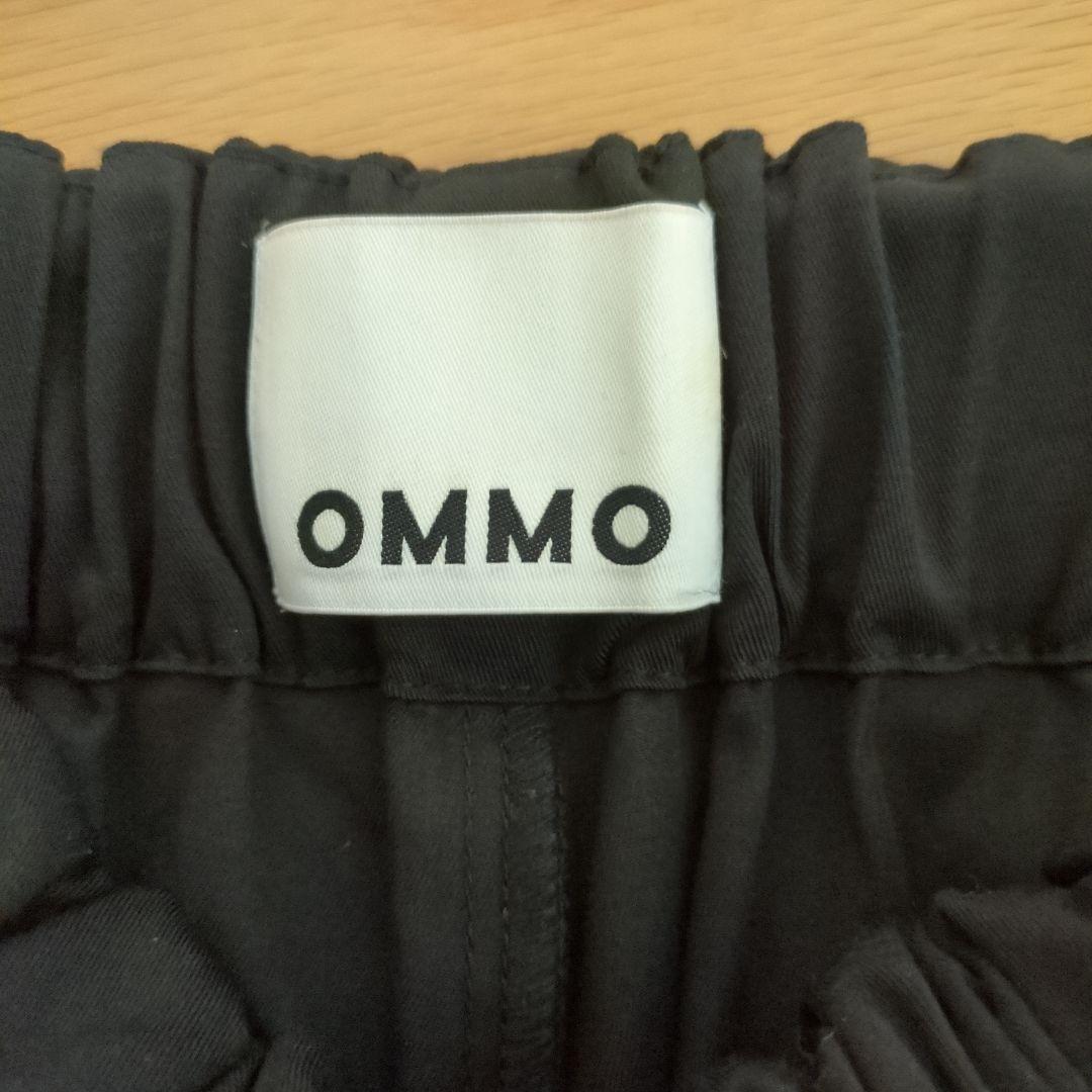OMMO タックデザインコクーンパンツ黒 38 un3d.