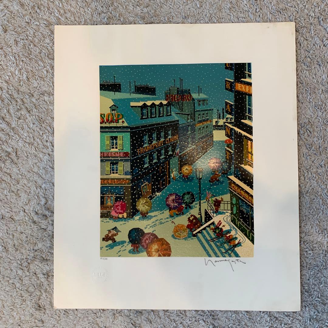 【大幅値下げ】ヒロヤマガタ　シルクスクリーン　フォーシーズン　冬