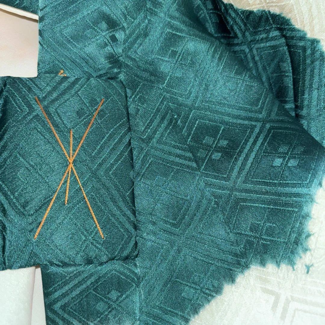 No.10 正絹　総刺繍 男の子お祝い着　長襦袢 七五三　のしめ