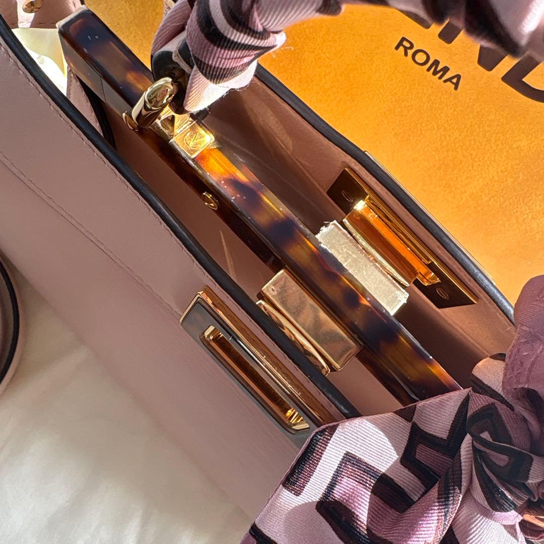 【フェンディ】ピーカブーアイシーユースモールピンクべっ甲