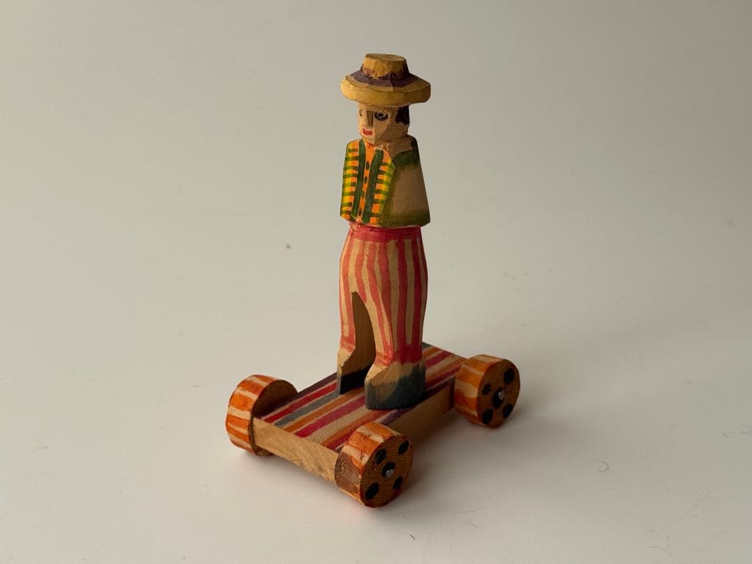 ヴィンテージ ペルー ワンカイヨ 木彫り人形 柚木沙弥郎 民藝