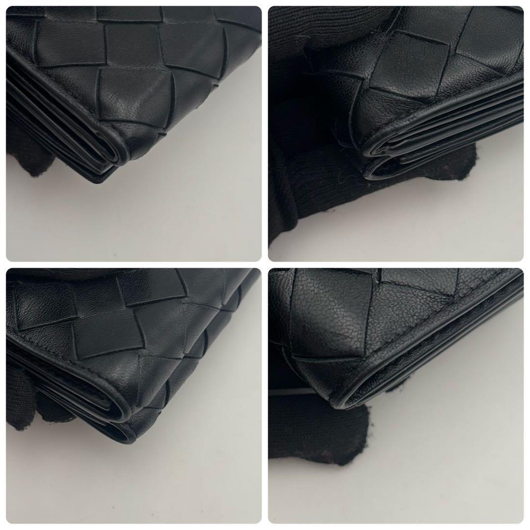 専用美品✨付属完備✨ボッテガヴェネタ 三つ折り財布 マキシイントレ レザー