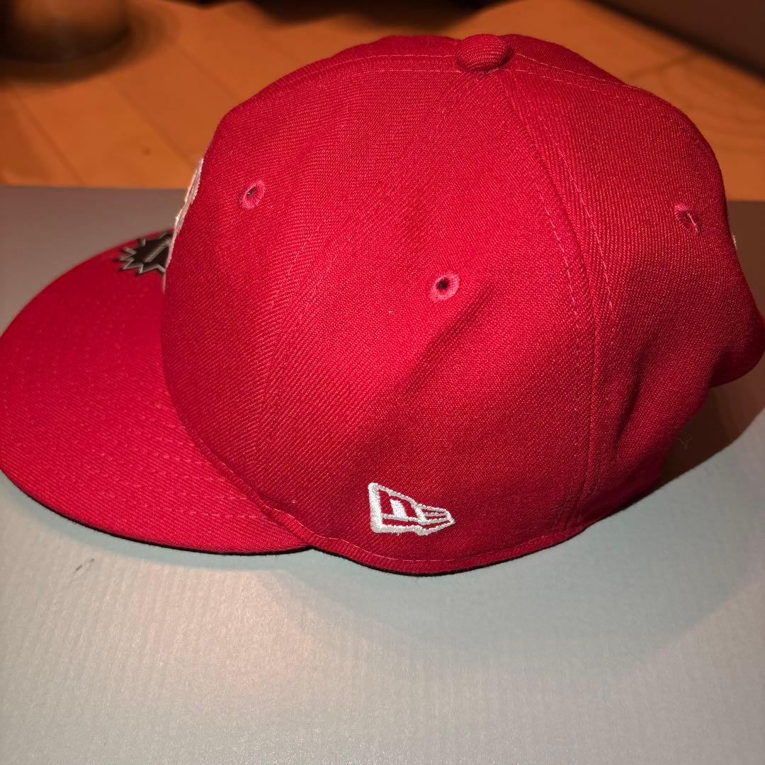 Saint Mxxxxxx × new era 9FIFTY キャップ　レッド