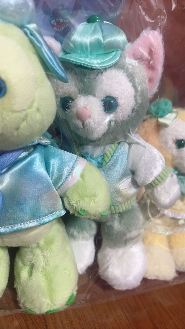 カラフルハピネスダッフィー＆フレンズ 　バケパ限定ポージープラッシー7体セット