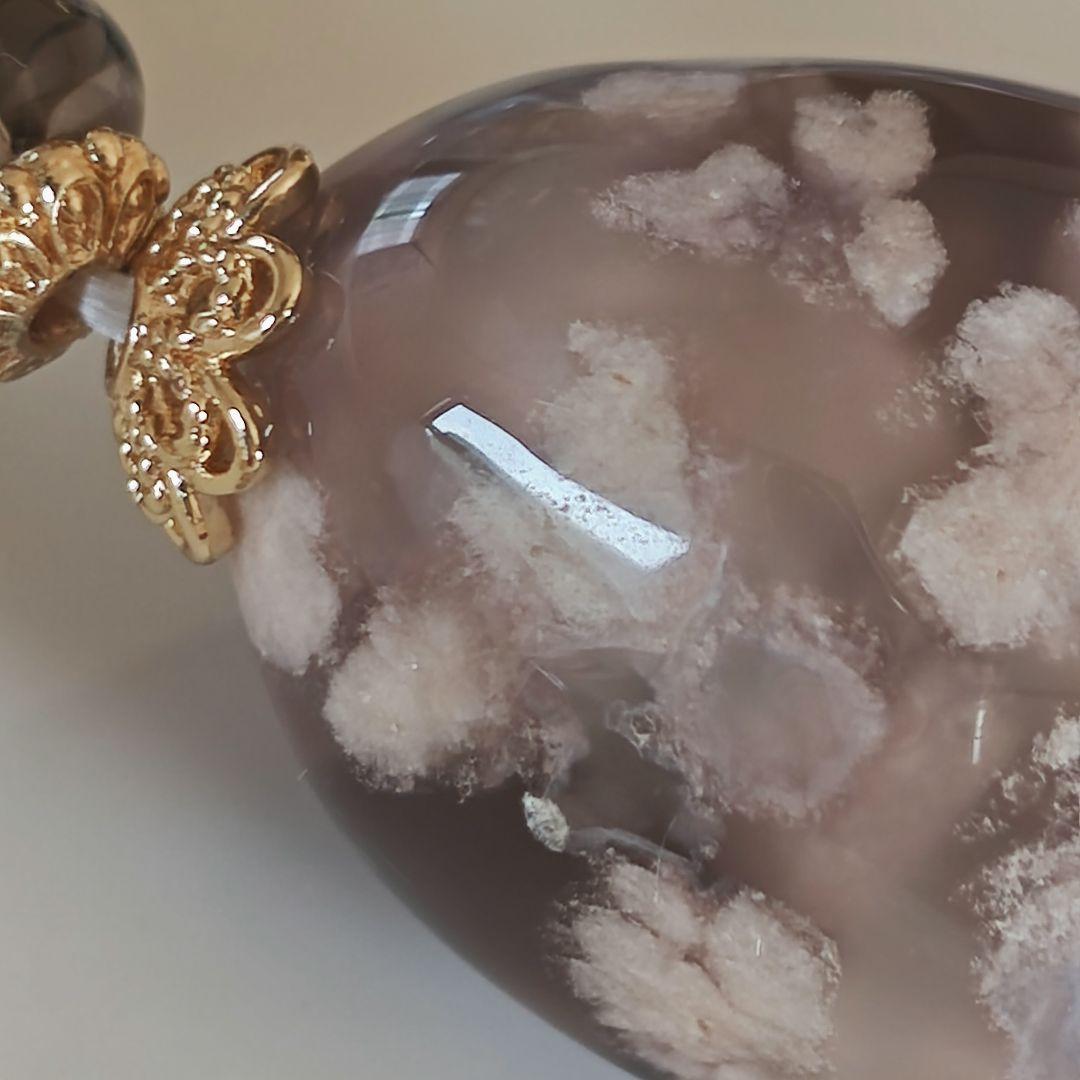 専用です♡新作♡黒桜瑪瑙どんころ＆グレー桜瑪瑙ブレス