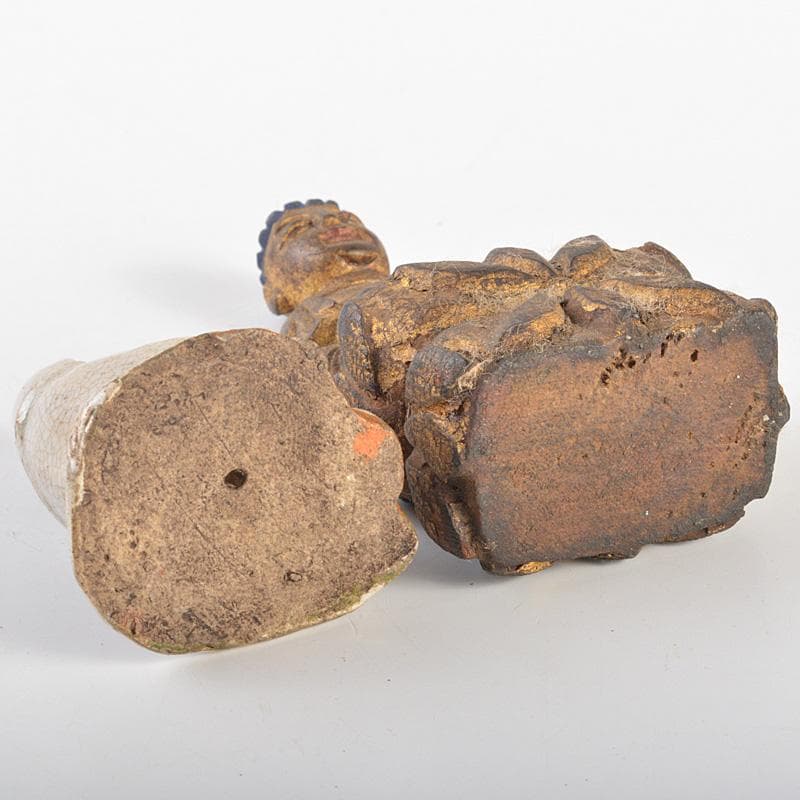 仏教美術　木彫など　懐中仏　仏像　人物像　4点まとめて　M　R7450