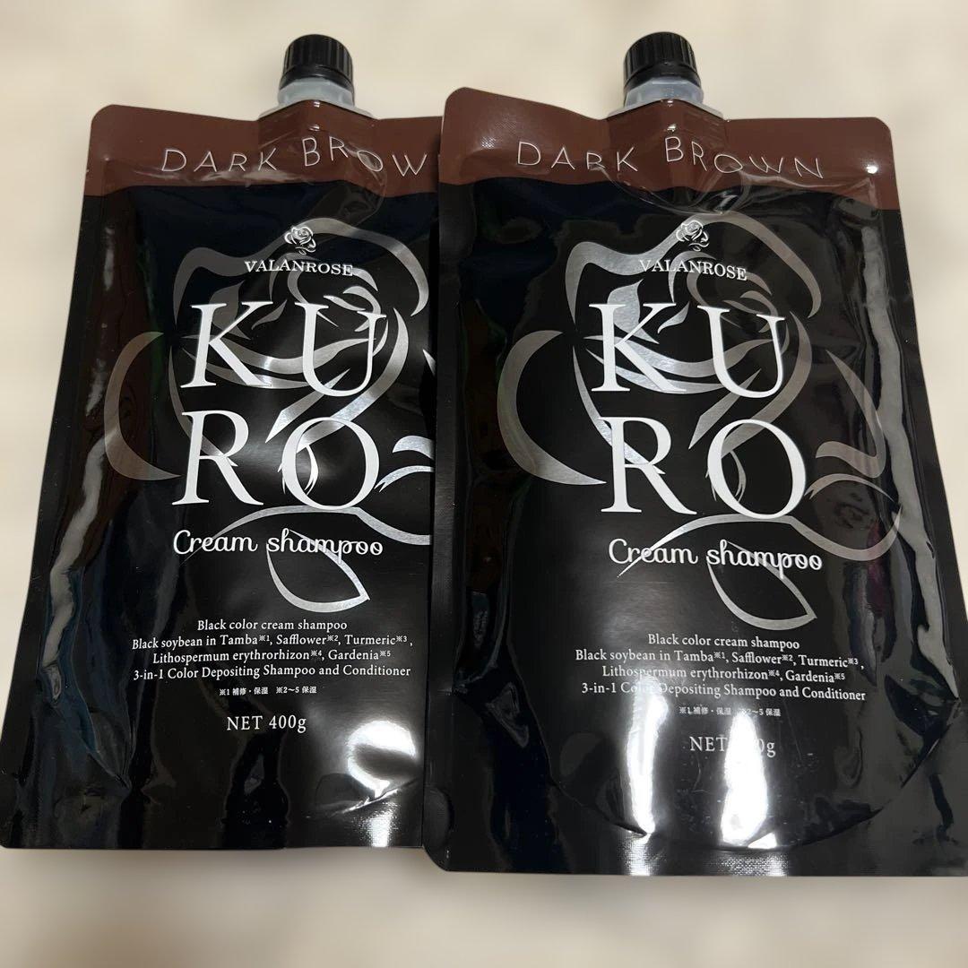 【新品未開封】VALANROSE カラーシャンプー　白髪染め　ダークブラウン2個