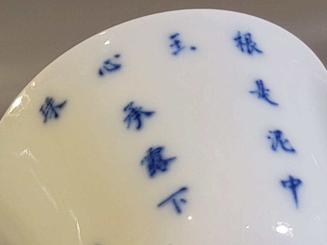 中国 青花花鳥 碗 盃 DT447