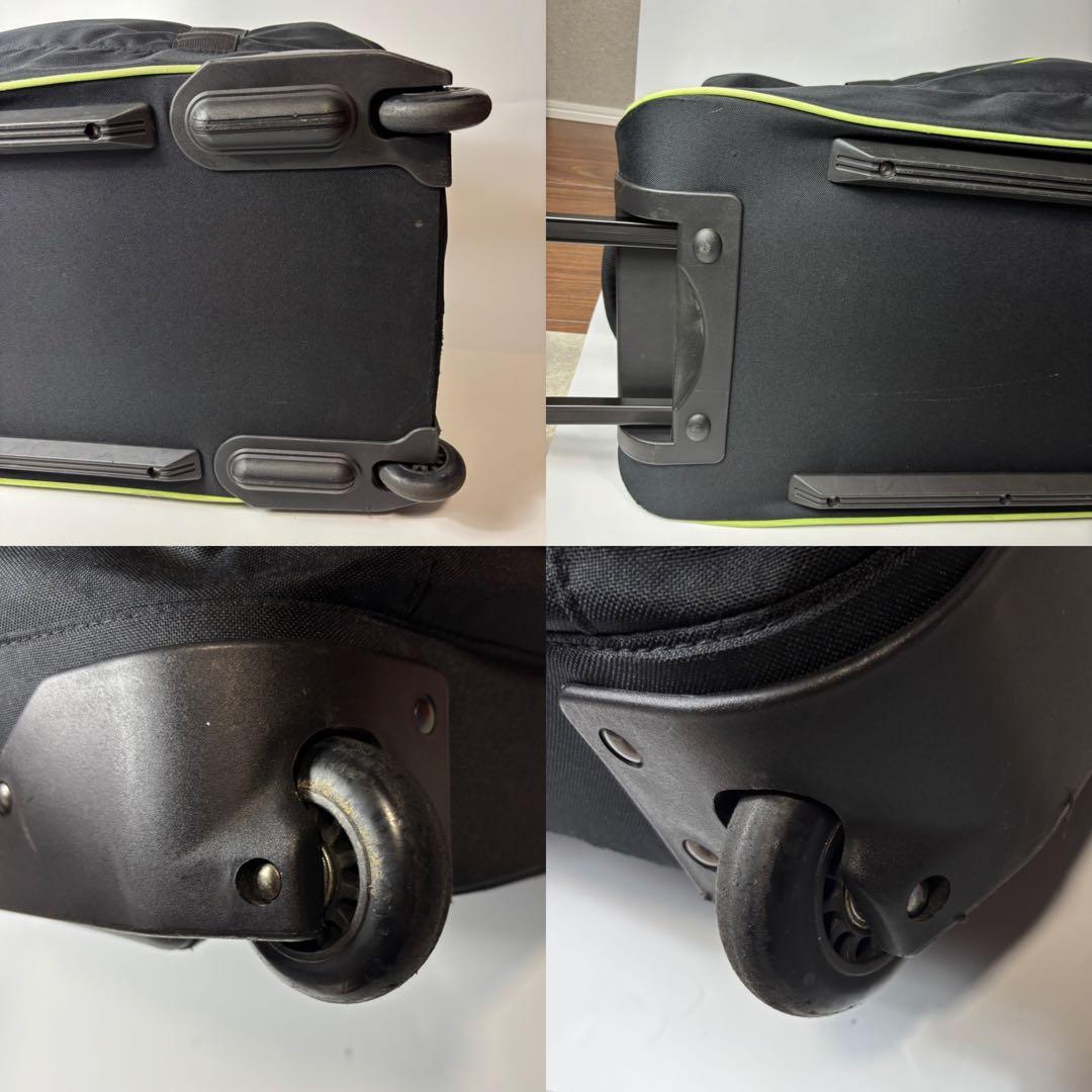 レアサイズ ナイキ キャリーケース 2輪 軽量 黒　イエロー　ゴルフ　遠征