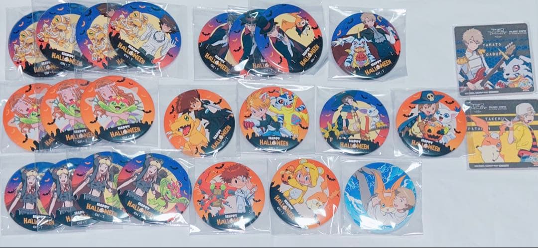 デジモン ハロウィン 缶バッジ