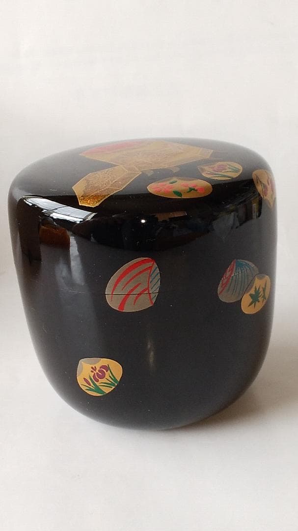 山中塗工房 冴 作 貝桶蒔絵 大棗 棗 共箱 共布 漆器 抹茶 茶道具 新品