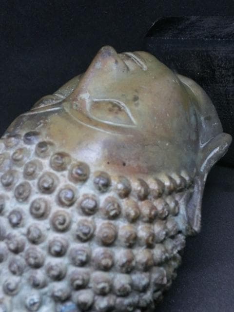 ブッダ　仏陀　仏頭　仏像　タイ　アンティーク　置物