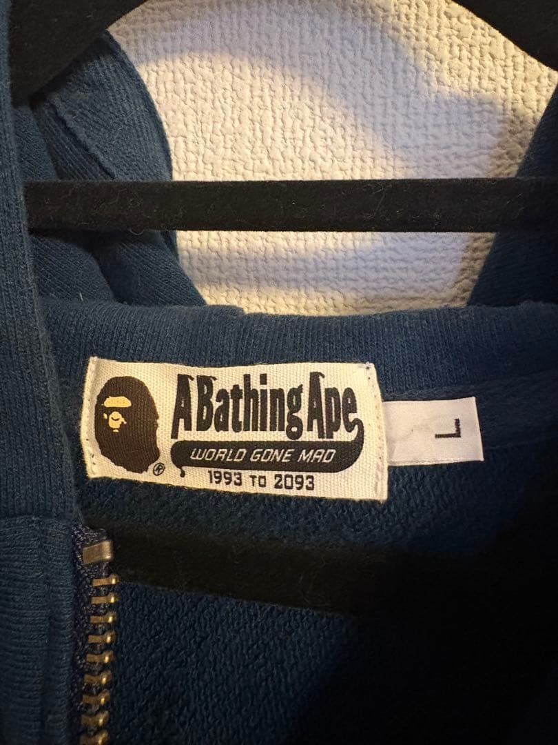 A Bathing Ape ネイビー パーカー サイズL