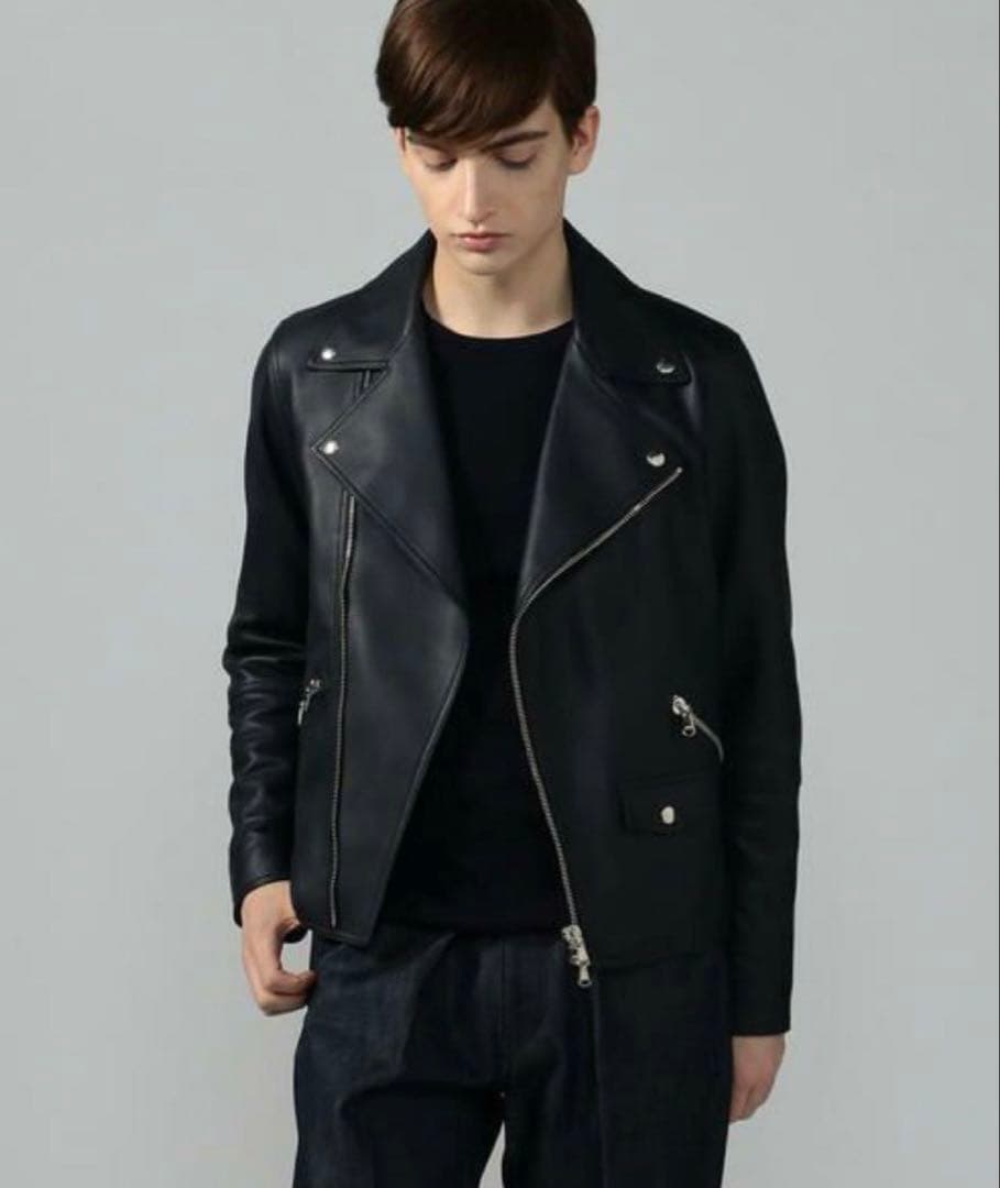 定価 17万 DENIM×TOMORROWLAND ダブルライダースジャケット