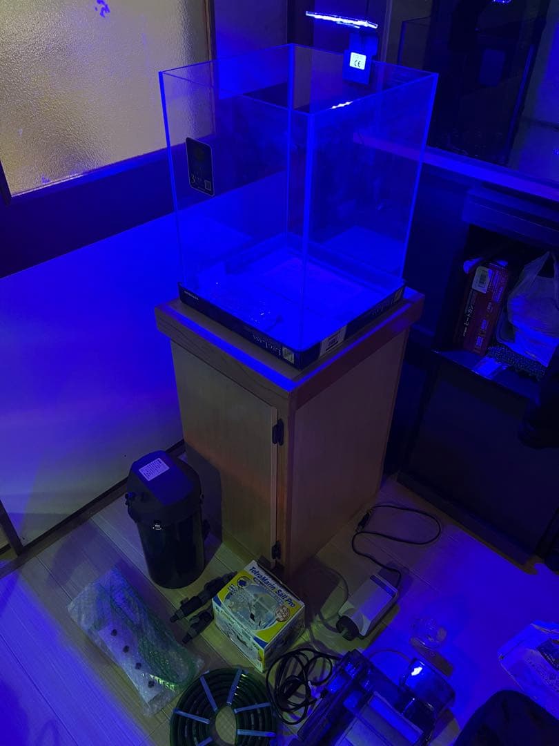 未使用品ガラス水槽海水魚飼育セット