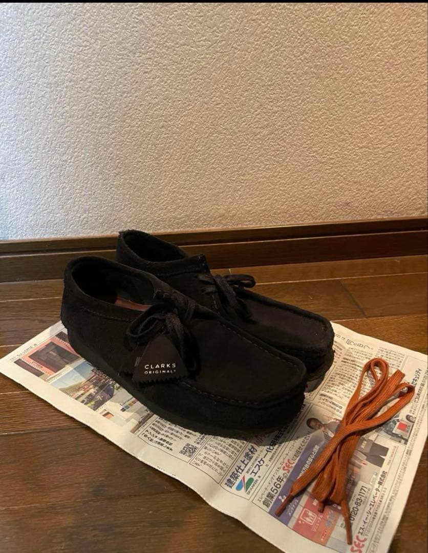Clarks（クラークス）　ワラビー　ローカット　ブラック