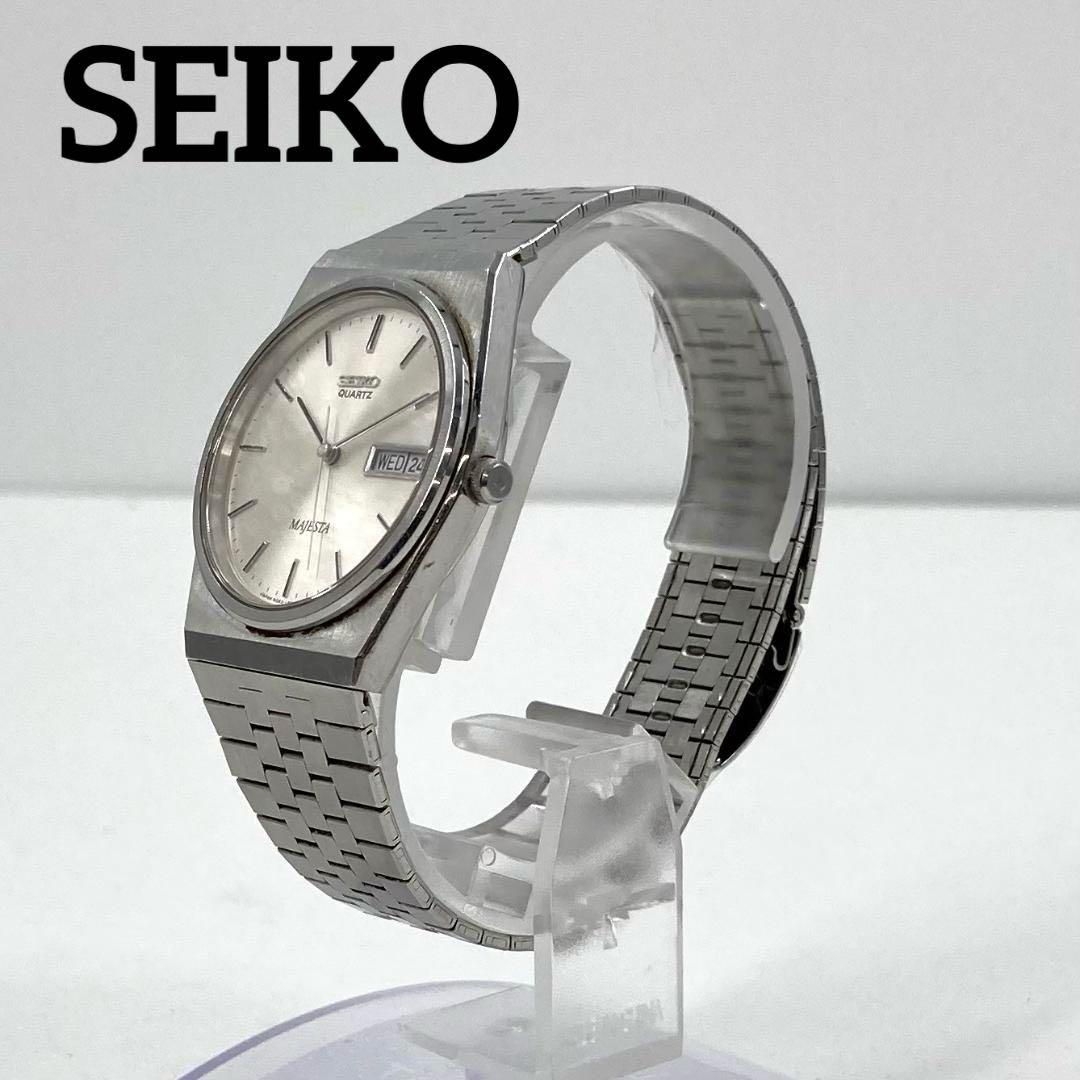 SEIKO セイコー　腕時計　MAJESTA　クオーツ　シルバー　不動